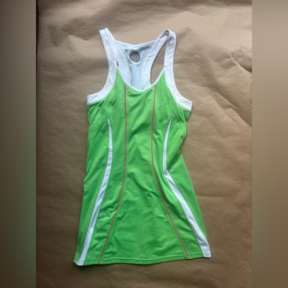 Green and White Women's Swimsuit
